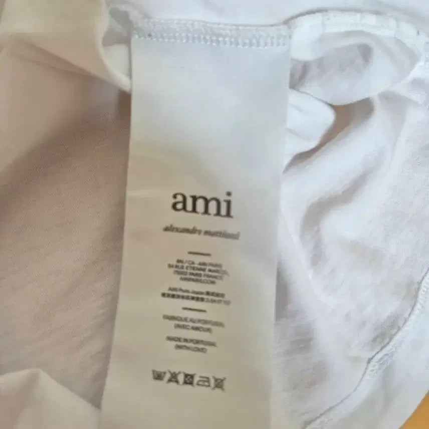 [BUNJANG] AMI White T-Shirt Size 100 / 아미 반팔티