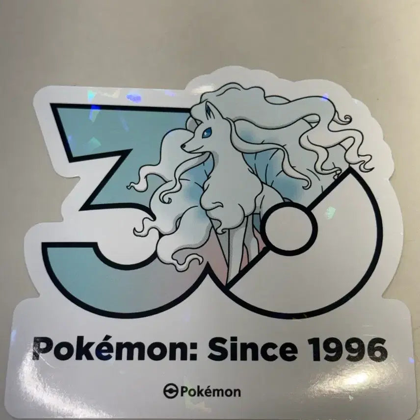 [BUNJANG] Pokemon 30th Anniversary Alola Ninetales Sticker / 포켓몬 30주년 스티커 알로라 나인테일