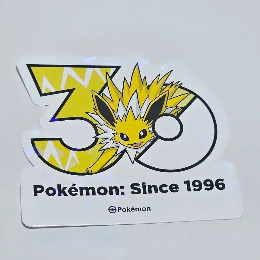 [BUNJANG] Pokemon 30th Anniversary Jolteon Sticker / 포켓몬스터 30주년 스티커 쥬피썬더