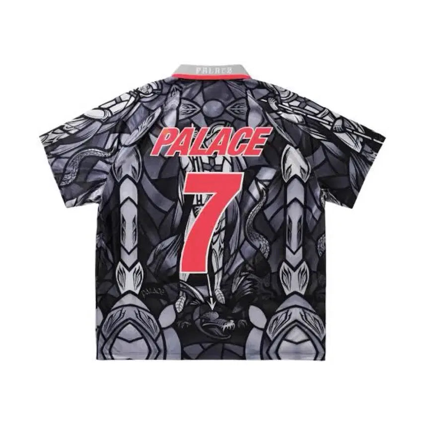 [BUNJANG] Palace x Nike England Short Sleeve Soccer Jersey Pewter Grey Bright Crimson / 팔라스 x 나이키 잉글랜드 숏슬리브 사커 저지 퓨터 그레이 브라이트 크림