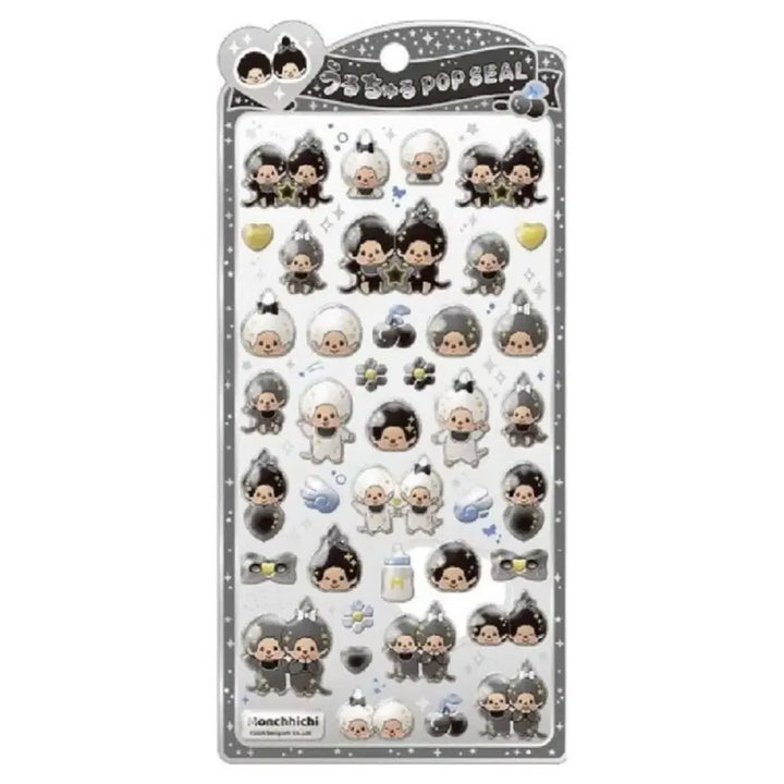[BUNJANG] Monchhichi Uruuru Pop Seal Bonbon Sticker 3D / 몬치치 우루츄루 팝 씰 봉봉스티커 3d 입체스티커