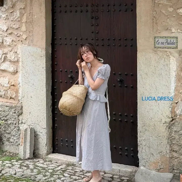 [BUNJANG] Pleta Lucia Dress Light Grey S / 새상품) 플레따 134 루시아 드레스 라이트 그레이 S
