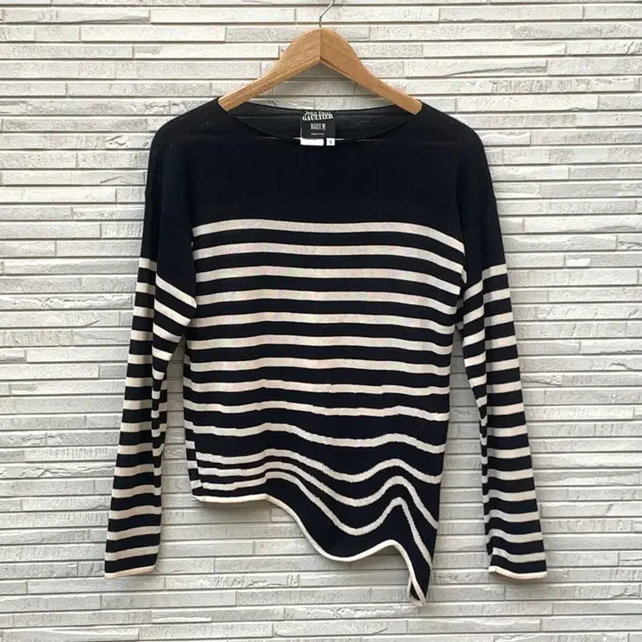[BUNJANG] Jean Paul Gaultier Wave Stripe Knit / 장폴고티에 웨이브 스트라이프 니트