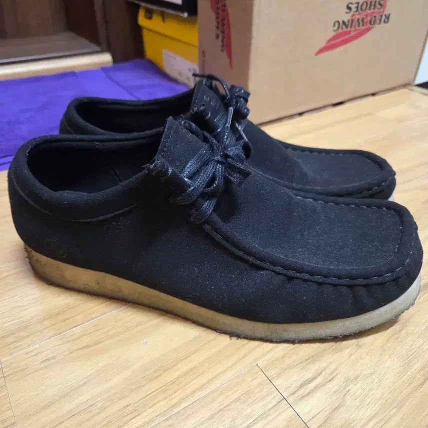 [BUNJANG] Clarks Wallabee Black Vegan Boots / 클락스 왈라비 블랙비건 265 (270)