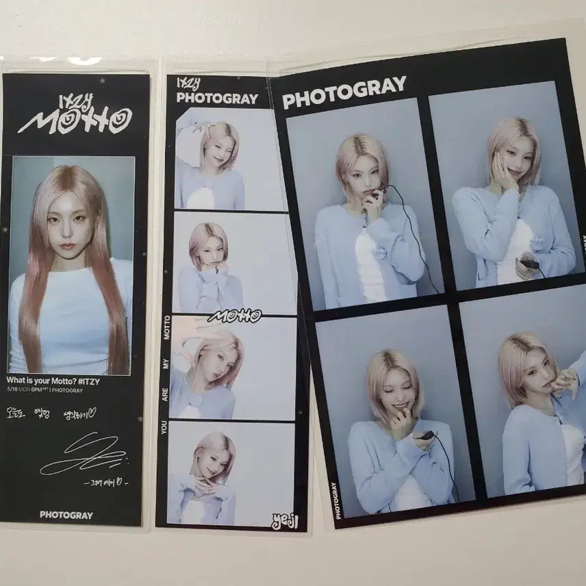 [BUNJANG] ITZY Yeji Motto Photogray Set / itzy 있지 motto 예지 포토그레이 세트