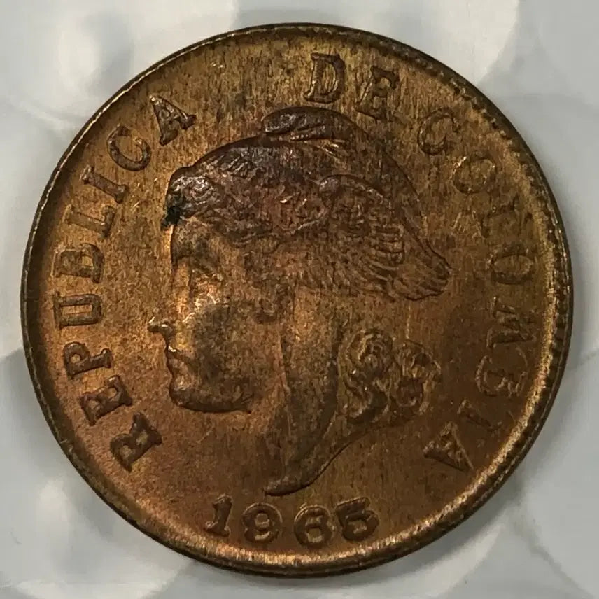 [SOLD OUT] 1965년 콜롬비아 2센타보스 동전 D417