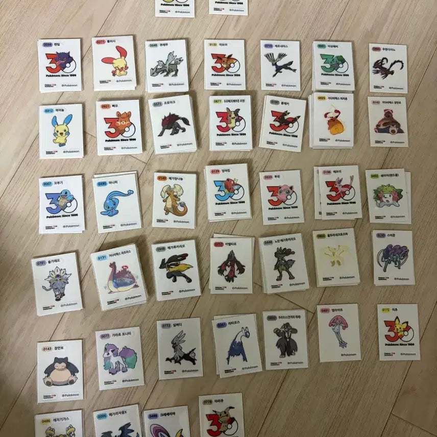 [BUNJANG] Pokemon Stickers / 포켓몬 띠부씰 판매