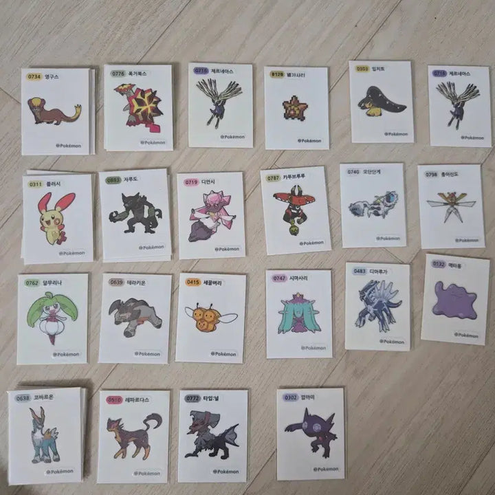 [BUNJANG] Pokemon Stickers / 포켓몬 띠부씰 판매