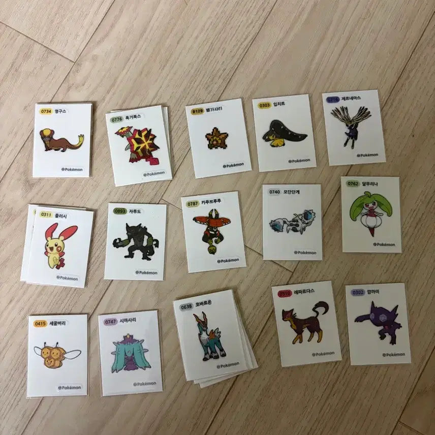 [BUNJANG] Pokemon Stickers / 포켓몬 띠부씰 판매