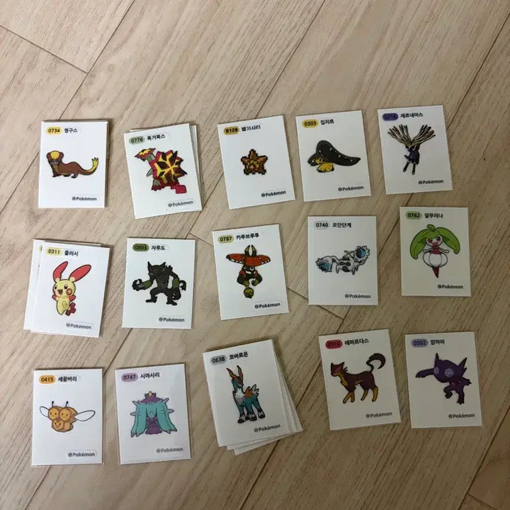 [BUNJANG] Pokemon Stickers / 포켓몬 띠부씰 판매