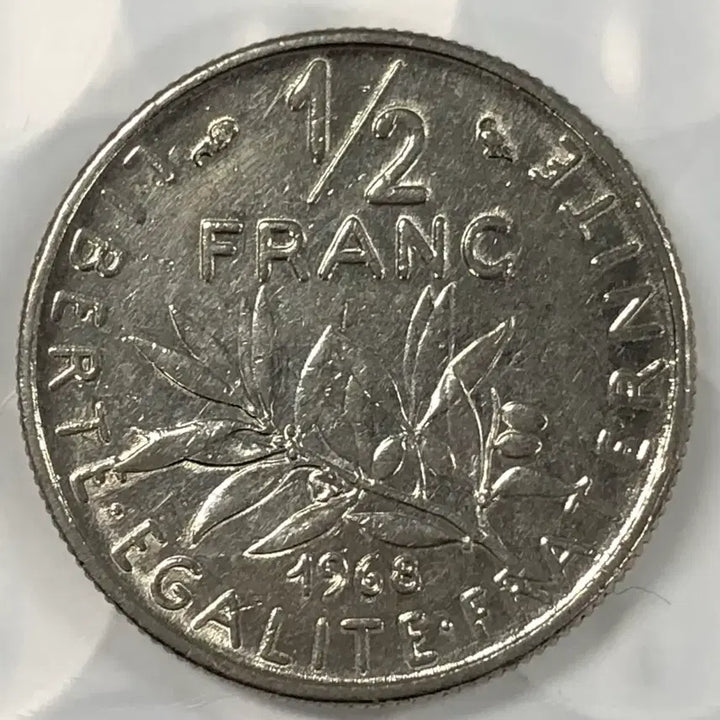 [SOLD OUT] 1968년 프랑스 하프프랑 동전 D419