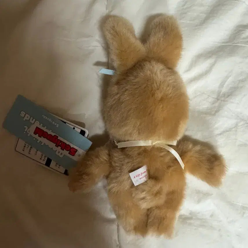 [BUNJANG] Sweet Sugar Monchhichi Rabbit Ear Ribbon Plush Doll / 스위트 슈가 몬치치