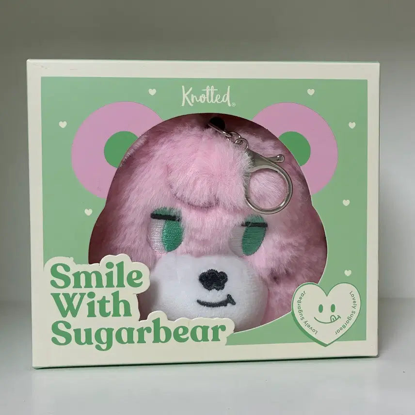 [SOLD OUT] Knotted 노티드 슈가베어 키링 핑크 파우치