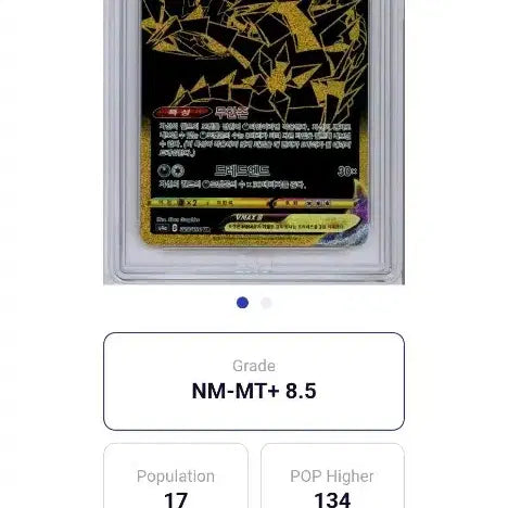 [SOLD OUT] 포켓몬카드 무한다이노 ur brg 8.5등급