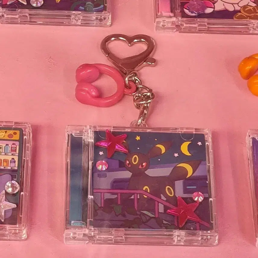 [BUNJANG] Pokemon Umbreon Mini CD Keychain Collection Capsule / 포켓몬스터 블래키  미니 cd 키링 컬렉션 캡슐 미개봉