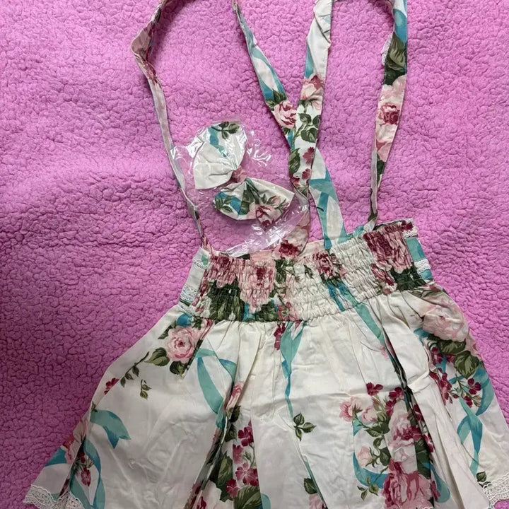 [BUNJANG] LIZ LISA Classic Floral Jumper Skirt / 리즈리사 고전 핀터깔 대대장 히메카지 라떼갸루 히메갸루 플로럴 점퍼스커트