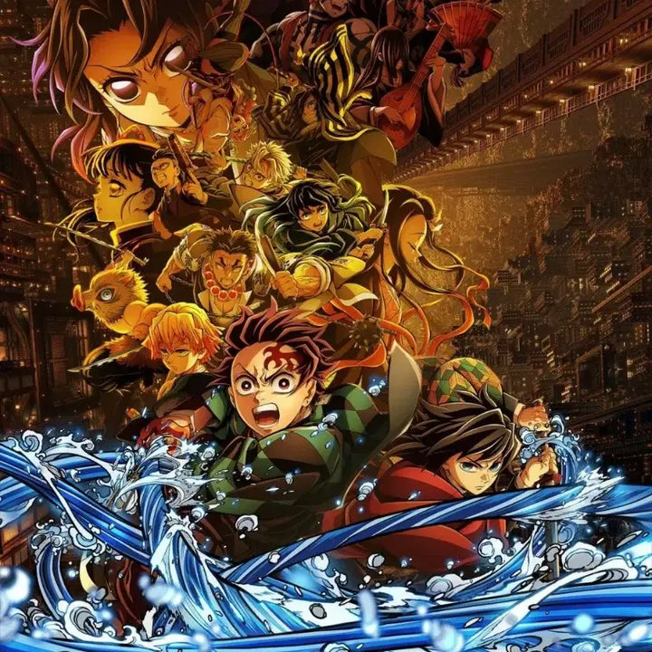 [BUNJANG] Demon Slayer Shinobu Akaza Main Key Visual Poster Set (3 Types) / 귀멸의 칼날 시노부,아카자,메인 키비주얼 포스터 3종 일괄로 팝니다