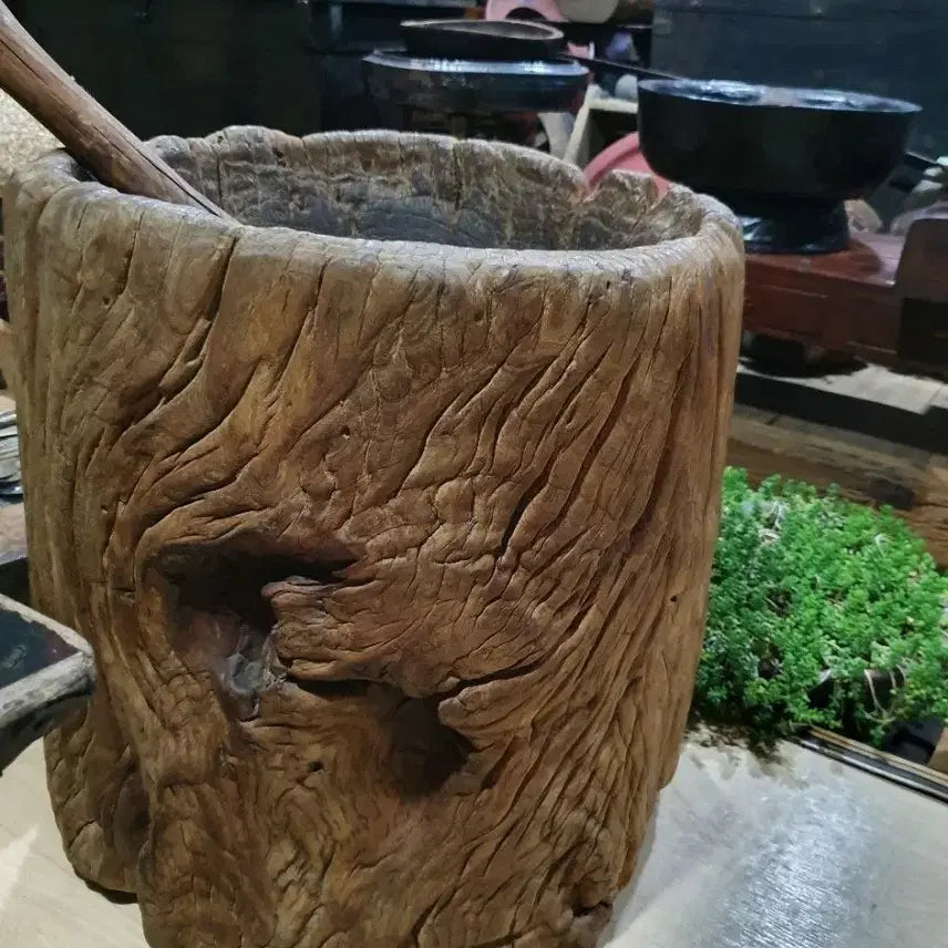 [BUNJANG] Vintage Jeju Dolmen Mortar and Pestle / 제주도 사오기 절구