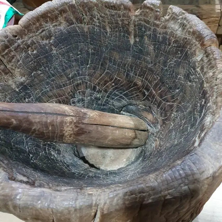 [BUNJANG] Vintage Jeju Dolmen Mortar and Pestle / 제주도 사오기 절구