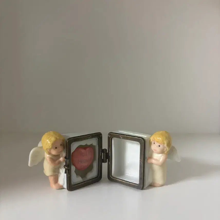 [BUNJANG] Vintage Mini Angel Trinket Box Ceramic Jewelry Box / 빈티지 미니 엔젤 트링킷 박스 천사 주얼리함 세라믹 오브제