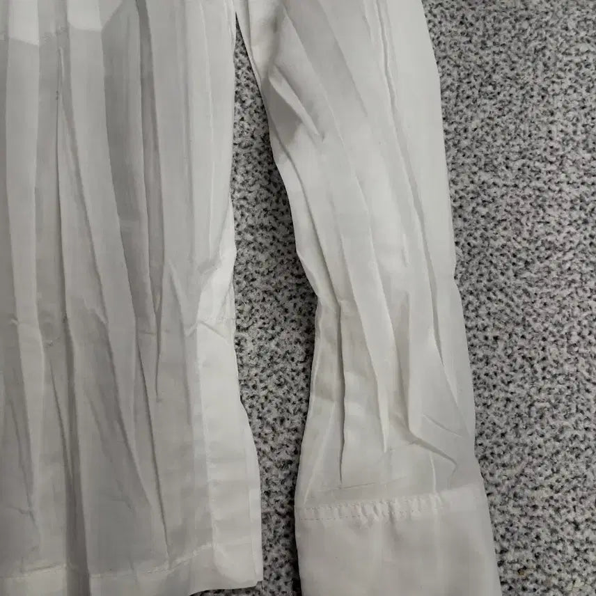 [BUNJANG] Issey Miyake White Polyester Pleated Shirt / 이세이미야케 화이트 폴리에스터 남방