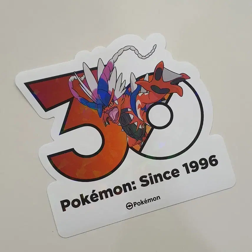 [BUNJANG] Pokemon 30th Anniversary Logo Sticker Koraidon / 포켓몬 30주년 로고 스티커 코라이돈