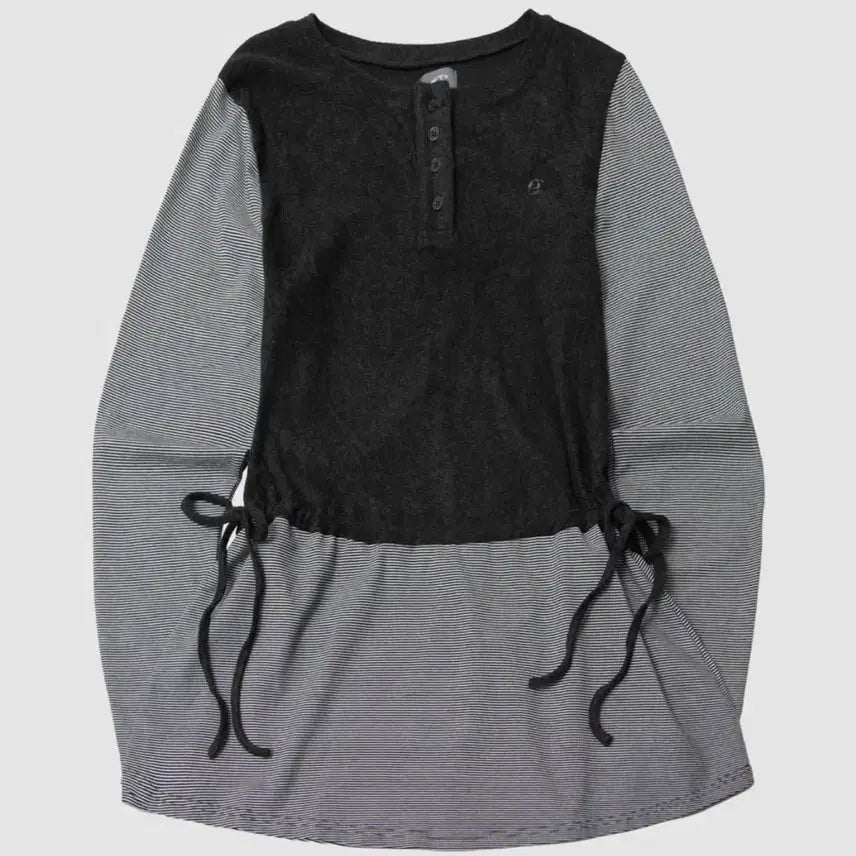 [BUNJANG] Someplace Two-Tone Shirring Layered Raglan Sleeveless Long Dress [Black] / 썸플레이스 투톤 배색 셔링 레이어드 나그랑 롱 슬리브리스 원피스 [블랙]