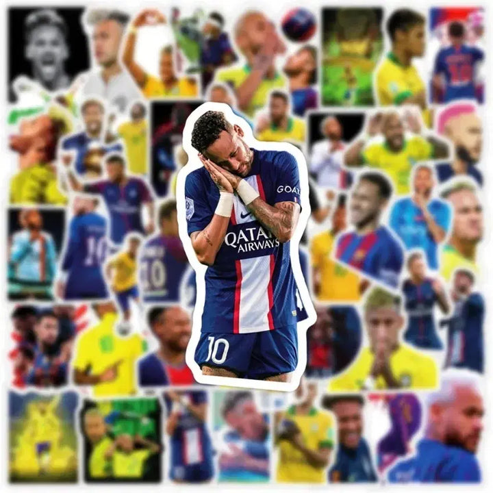 [BUNJANG] Neymar Waterproof Sticker Pack (50 pcs) / 50장)네이마르 고급방수 스티커 / 고화질 월드컵 축구 선수 대용량