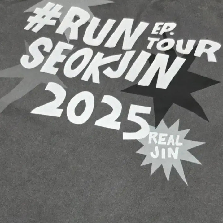 [BUNJANG] BTS Jin 2025 RUN EP Tour T-shirt XL / BTS 진 런석진 2025 RUN EP 투어 반팔 티셔츠