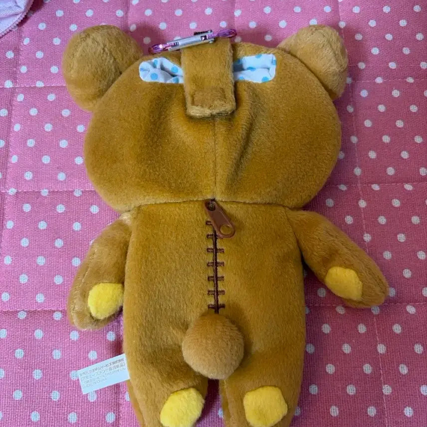 [BUNJANG] Classic Rilakkuma Flat Carabiner Pouch Plush / 고전 리락쿠마 납작이 카라비너 파우치 인형