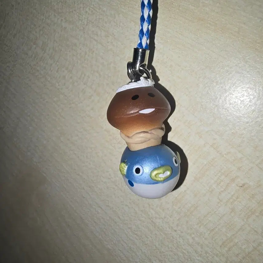 [BUNJANG] Fugu Nameko Classic Figure Keyring / 복어 나메코 고전 피규어키링