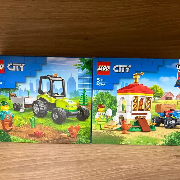 [BUNJANG] LEGO City Farm Tractor 60390 &amp; Chicken House 60344 Bundle Set / (일괄) 레고 시티 농장 트랙터 60390, 치킨 하우스 60344