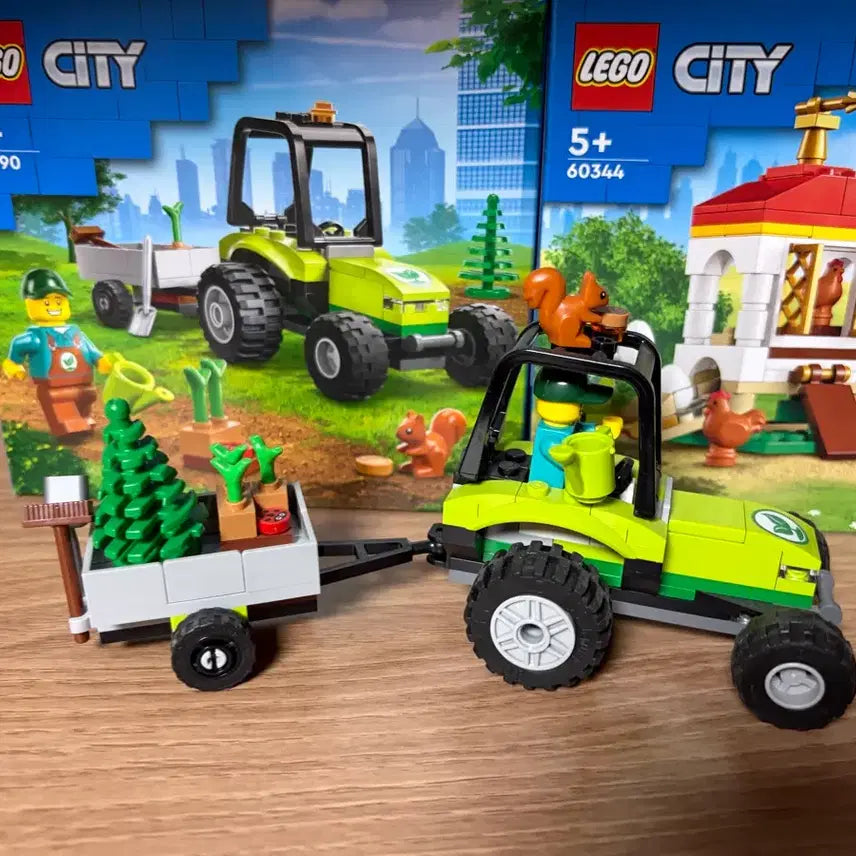 [BUNJANG] LEGO City Farm Tractor 60390 &amp; Chicken House 60344 Bundle Set / (일괄) 레고 시티 농장 트랙터 60390, 치킨 하우스 60344
