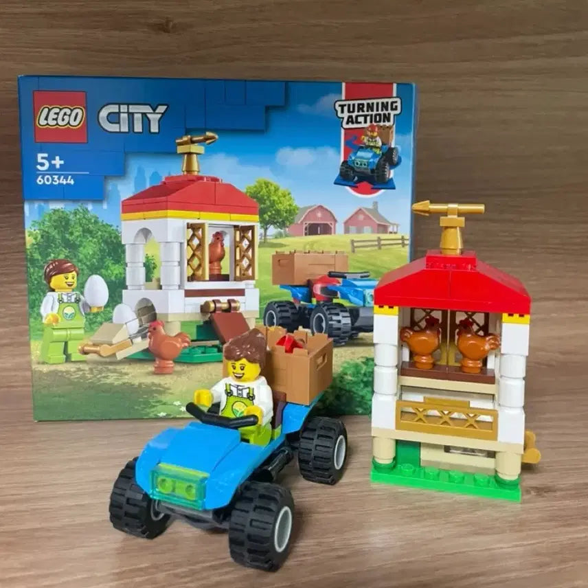 [BUNJANG] LEGO City Farm Tractor 60390 &amp; Chicken House 60344 Bundle Set / (일괄) 레고 시티 농장 트랙터 60390, 치킨 하우스 60344