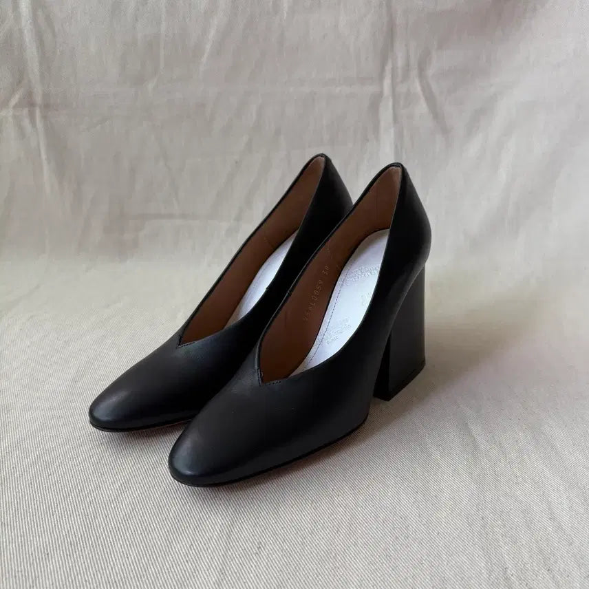 [BUNJANG] Maison Margiela Block Wedge Heel Pumps / 메종 마르지엘라 블록 웨지힐 펌프스