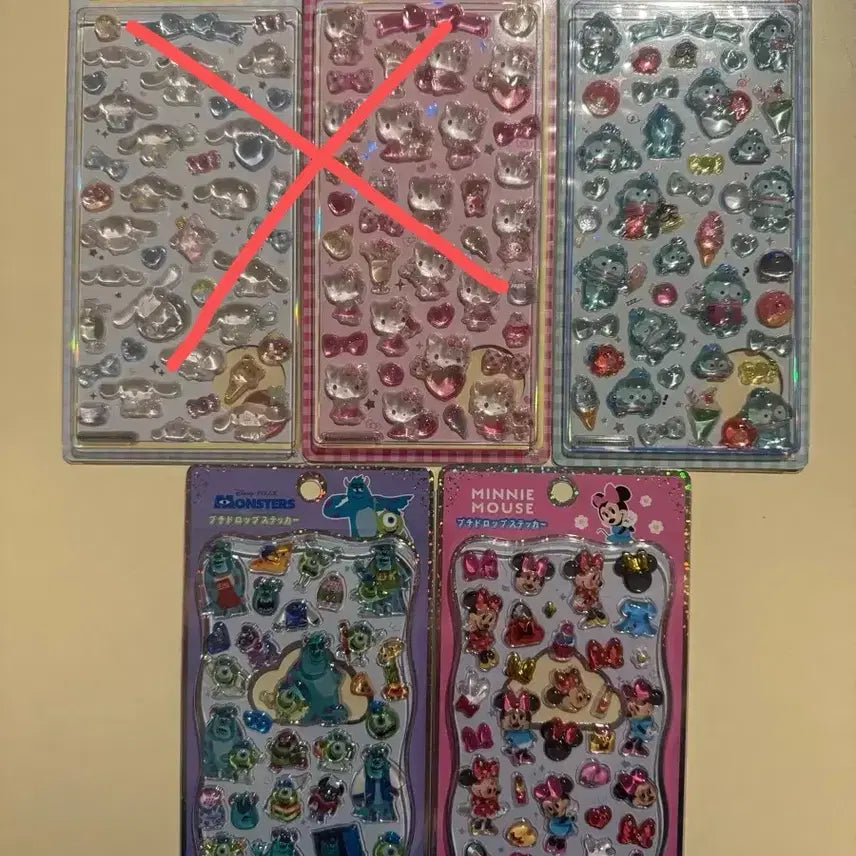 [BUNJANG] BonBon Drop Stickers (Sanrio, Hello Kitty, Cinnamoroll, Hangyodon, Minnie Mouse) / [정품]봉봉드롭 스티커(산리오. 헬로키티. 시나모롤. 한교동. 미니마우스