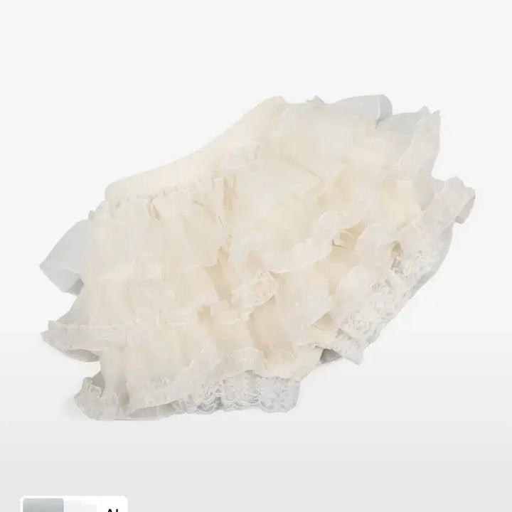 [BUNJANG] Ruffleneck Tutu Pants Skirt - Cream / 러프넥 튜튜 팬츠 스커트 크림