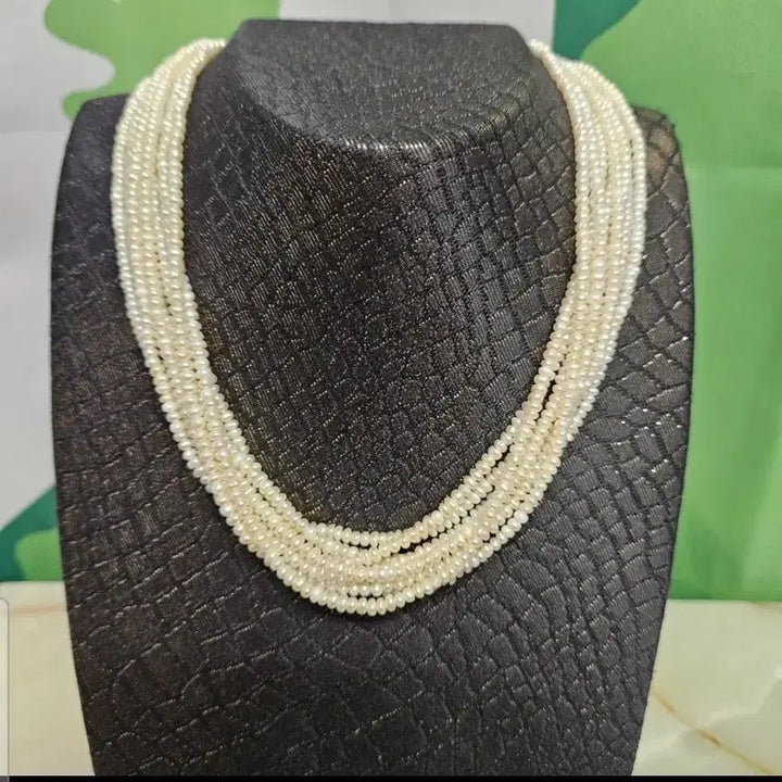 [BUNJANG] Natural Pearl 8-Strand Necklace / 천연 진주 목걸이 8줄