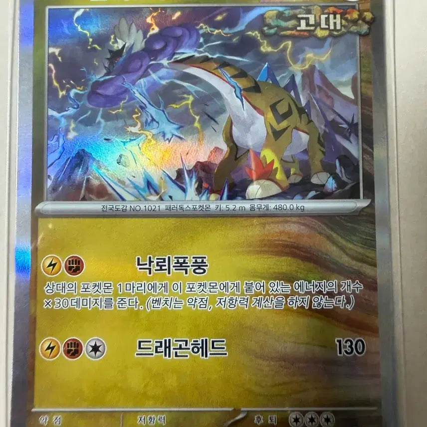 [BUNJANG] Pokemon Card Thundering Urshifu VMAX - Ancient / 포켓몬카드 날뛰는우레 / 고대