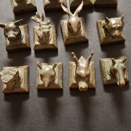 [BUNJANG] Bronze Zodiac Seal Set / 십이간지 청동 인장