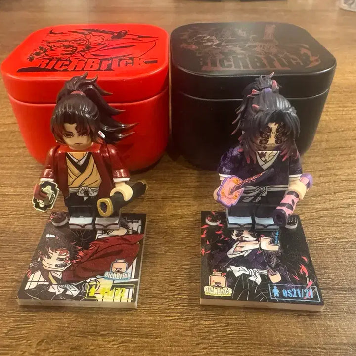 [BUNJANG] Richbrick Custom Lego Minifigure Demon Slayer Yoriichi &amp; Kokushibo Full Set / (리치브릭) 커스텀레고 미니피규어 귀멸의칼날 요리이치,코쿠시보 풀세트