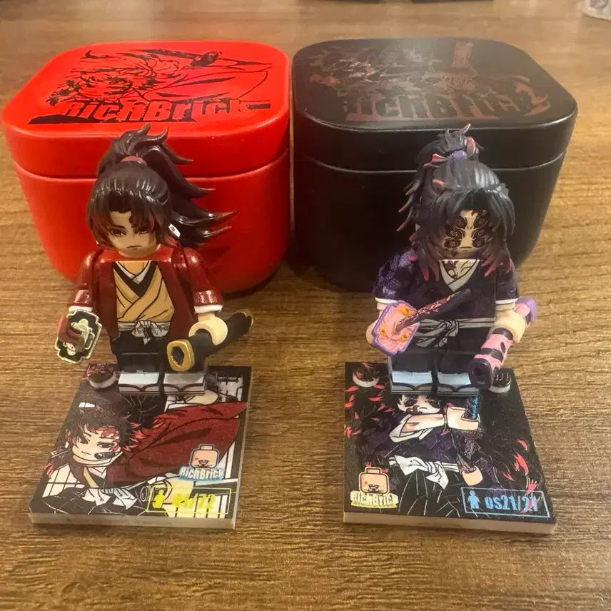 [BUNJANG] Richbrick Custom Lego Minifigure Demon Slayer Yoriichi &amp; Kokushibo Full Set / (리치브릭) 커스텀레고 미니피규어 귀멸의칼날 요리이치,코쿠시보 풀세트