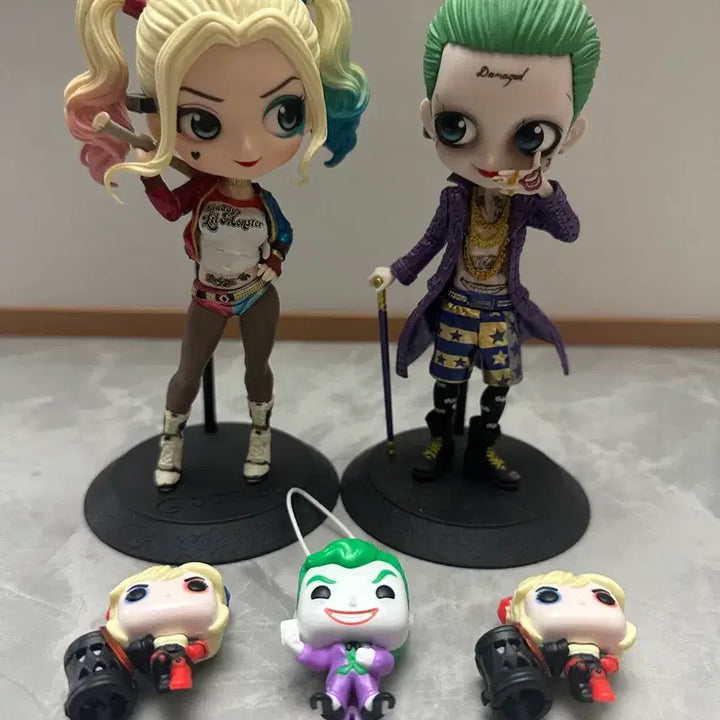 [BUNJANG] Banpresto Q Posket Suicide Squad Joker &amp; Harley Quinn Figures / 반프레스토 큐포스켓 수어사이드 스쿼드 조커+할리퀸