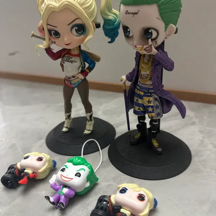 [BUNJANG] Banpresto Q Posket Suicide Squad Joker &amp; Harley Quinn Figures / 반프레스토 큐포스켓 수어사이드 스쿼드 조커+할리퀸