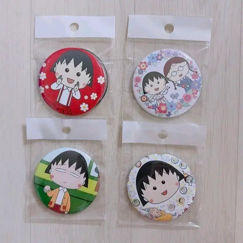 [SOLD OUT] 마루코 굿즈 뱃지 4종 / 새상품