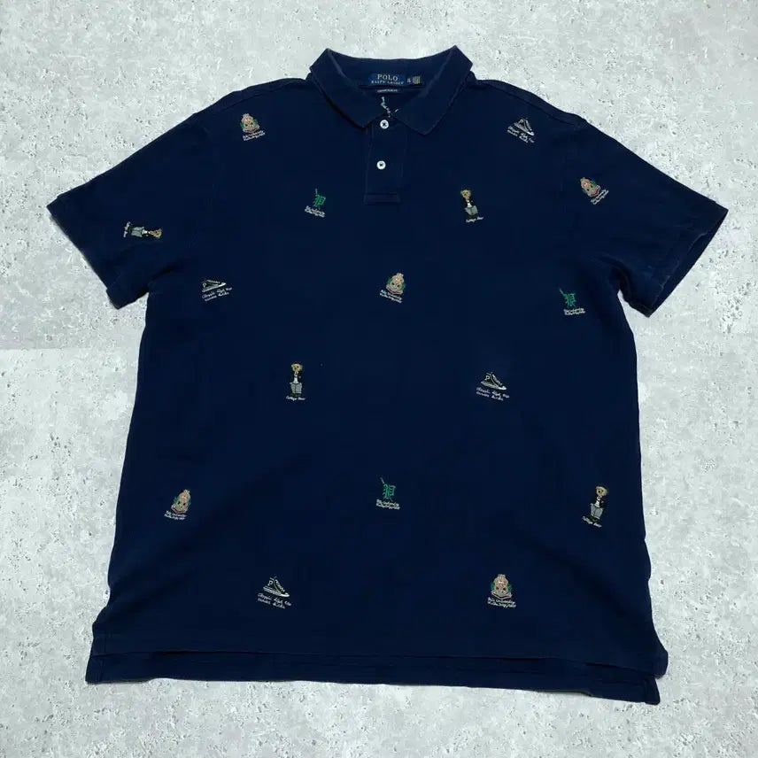 [BUNJANG] Polo Ralph Lauren Multi Logo Short Sleeve Polo T-Shirt / 폴로 랄프로렌 멀티 로고 반팔 카라티 티셔츠