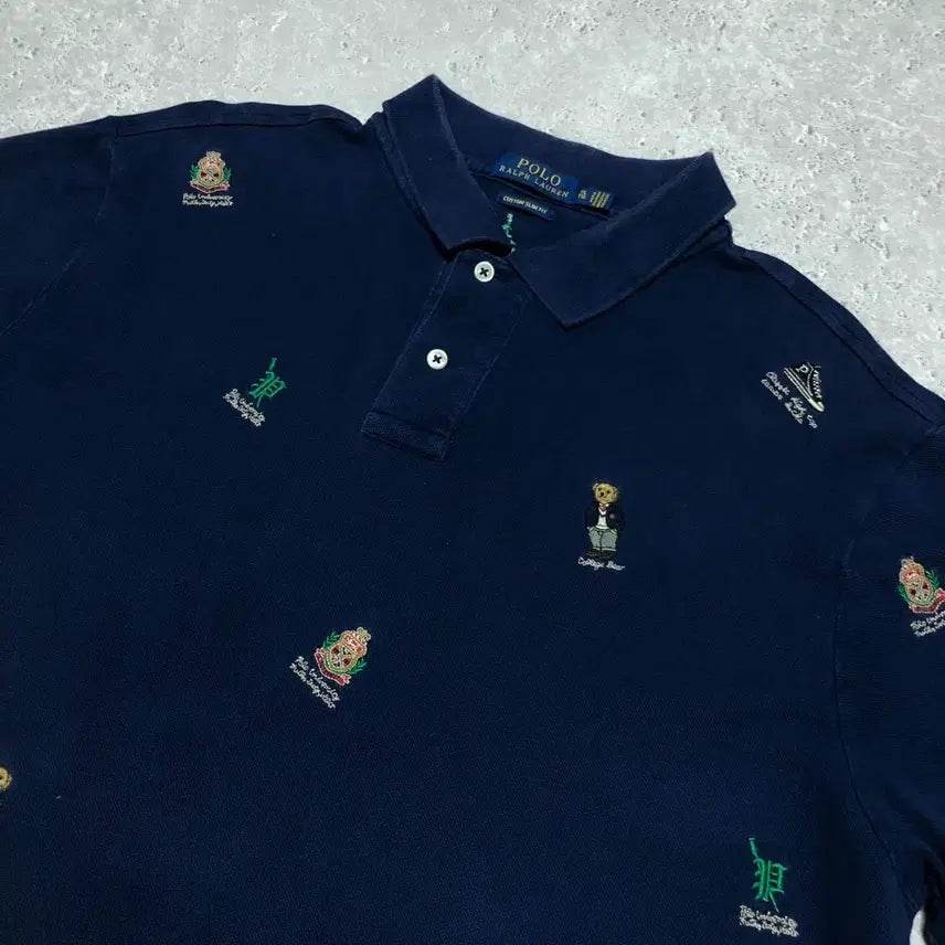 [BUNJANG] Polo Ralph Lauren Multi Logo Short Sleeve Polo T-Shirt / 폴로 랄프로렌 멀티 로고 반팔 카라티 티셔츠
