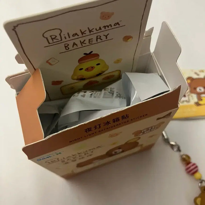 [BUNJANG] Rilakkuma Bakery Mood Lamp Magnet Set &amp; Keyrings Bundle / 리락쿠마 베이커리 무드등 마그넷 자석 키이로이토리 코리락쿠마 키링 일괄