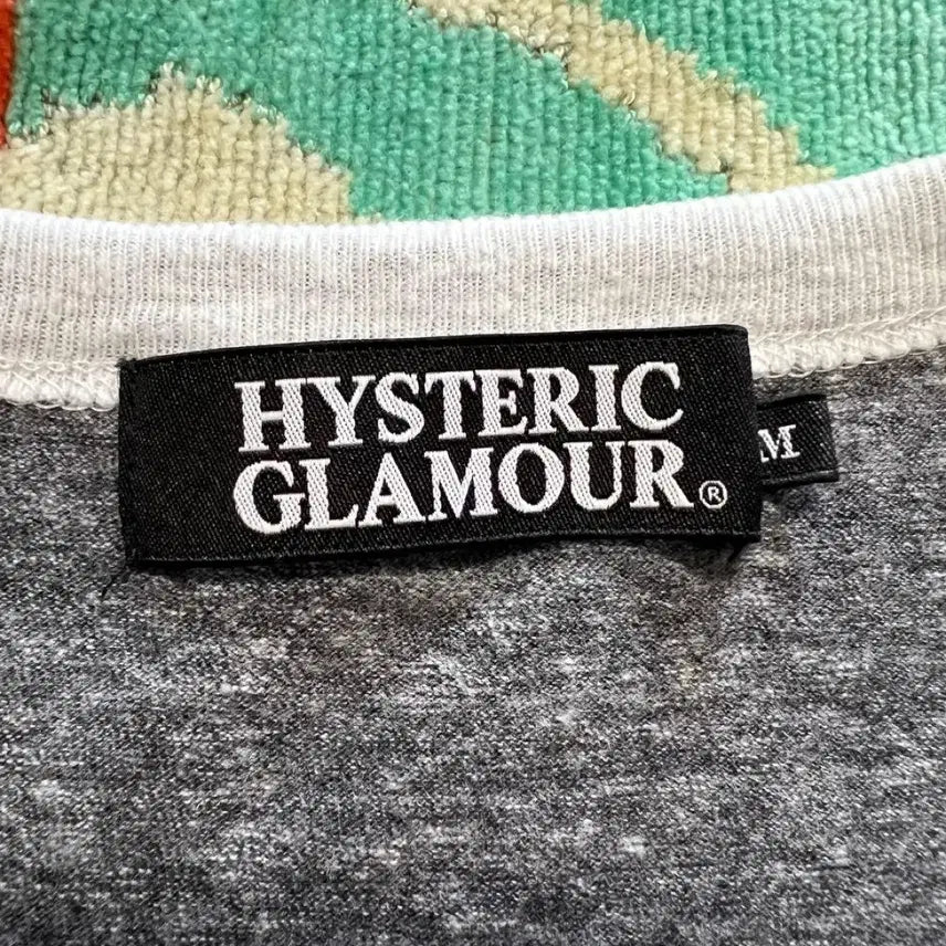 [BUNJANG] Hysteric Glamour Short Sleeve T-Shirt Gray / 히스테릭 글래머 반팔 티셔츠 그레이