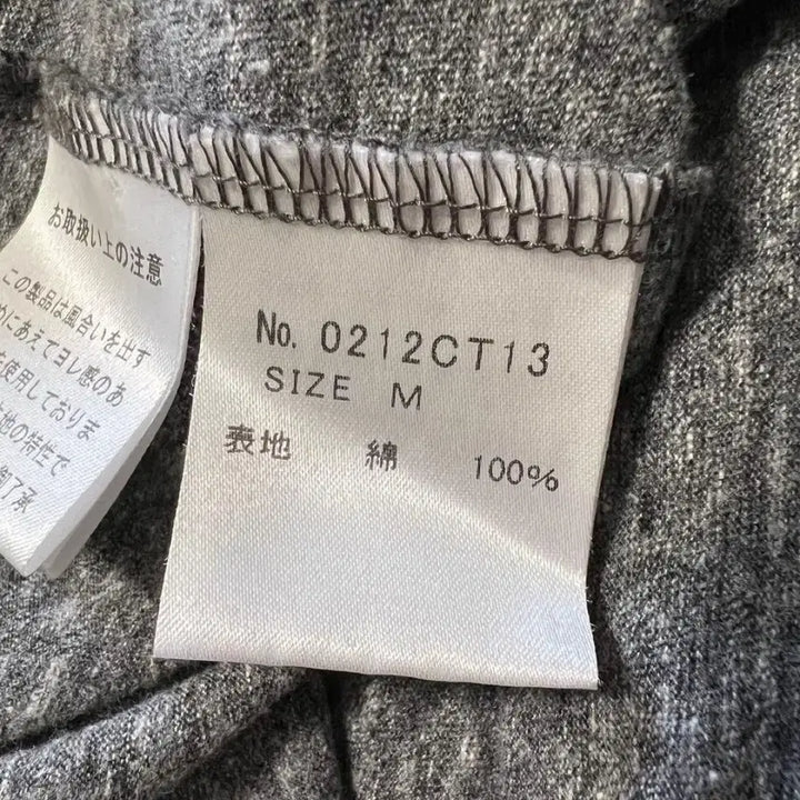 [BUNJANG] Hysteric Glamour Short Sleeve T-Shirt Gray / 히스테릭 글래머 반팔 티셔츠 그레이